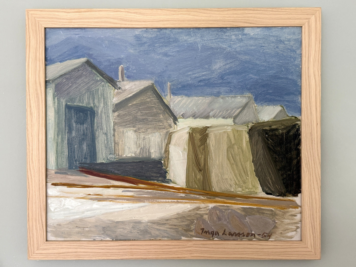 Beach Houses - Inga Larsson - 1954 - 62 x 53 cm
