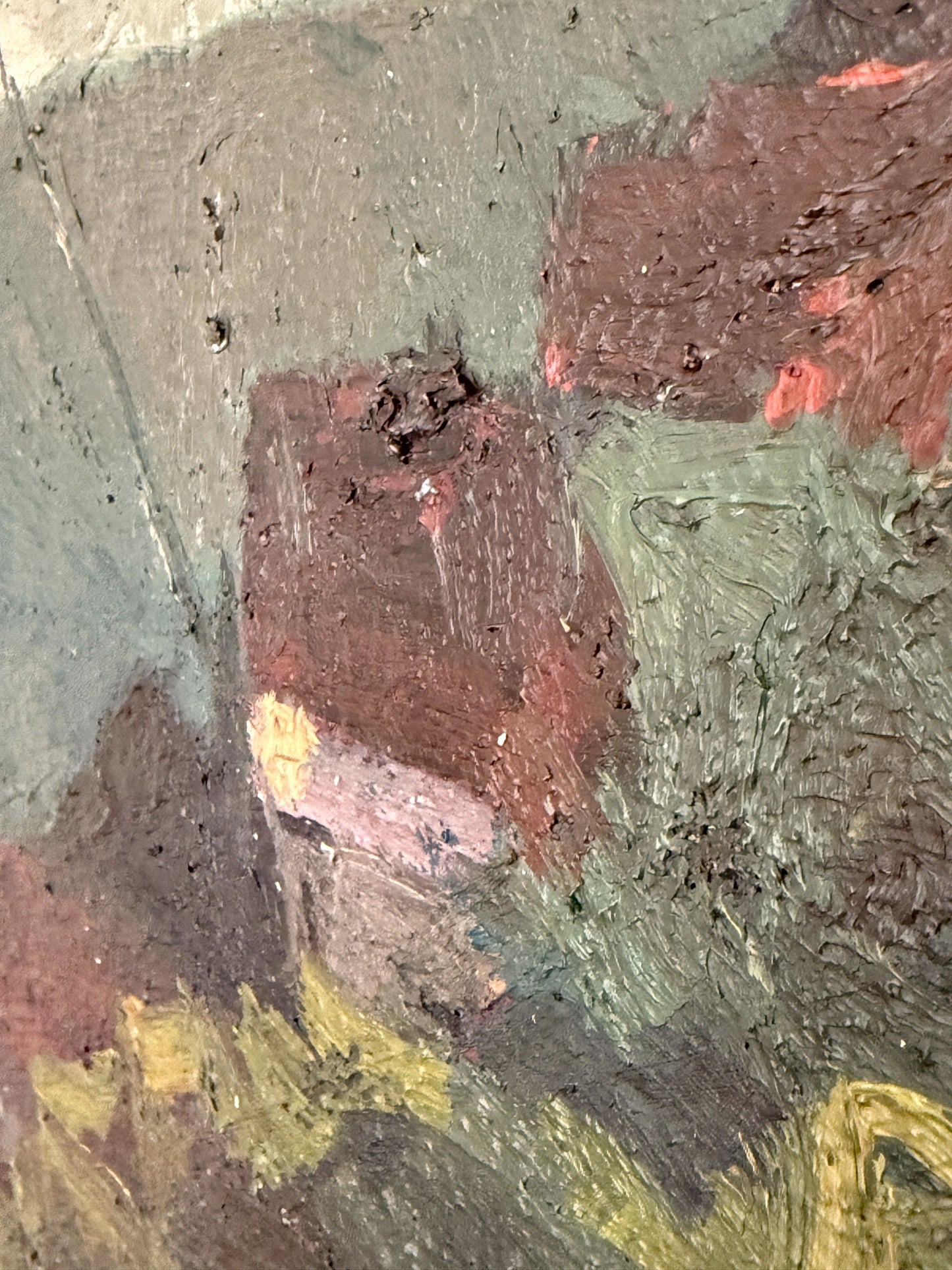 Village on a Cliff - 86 x 54 cm