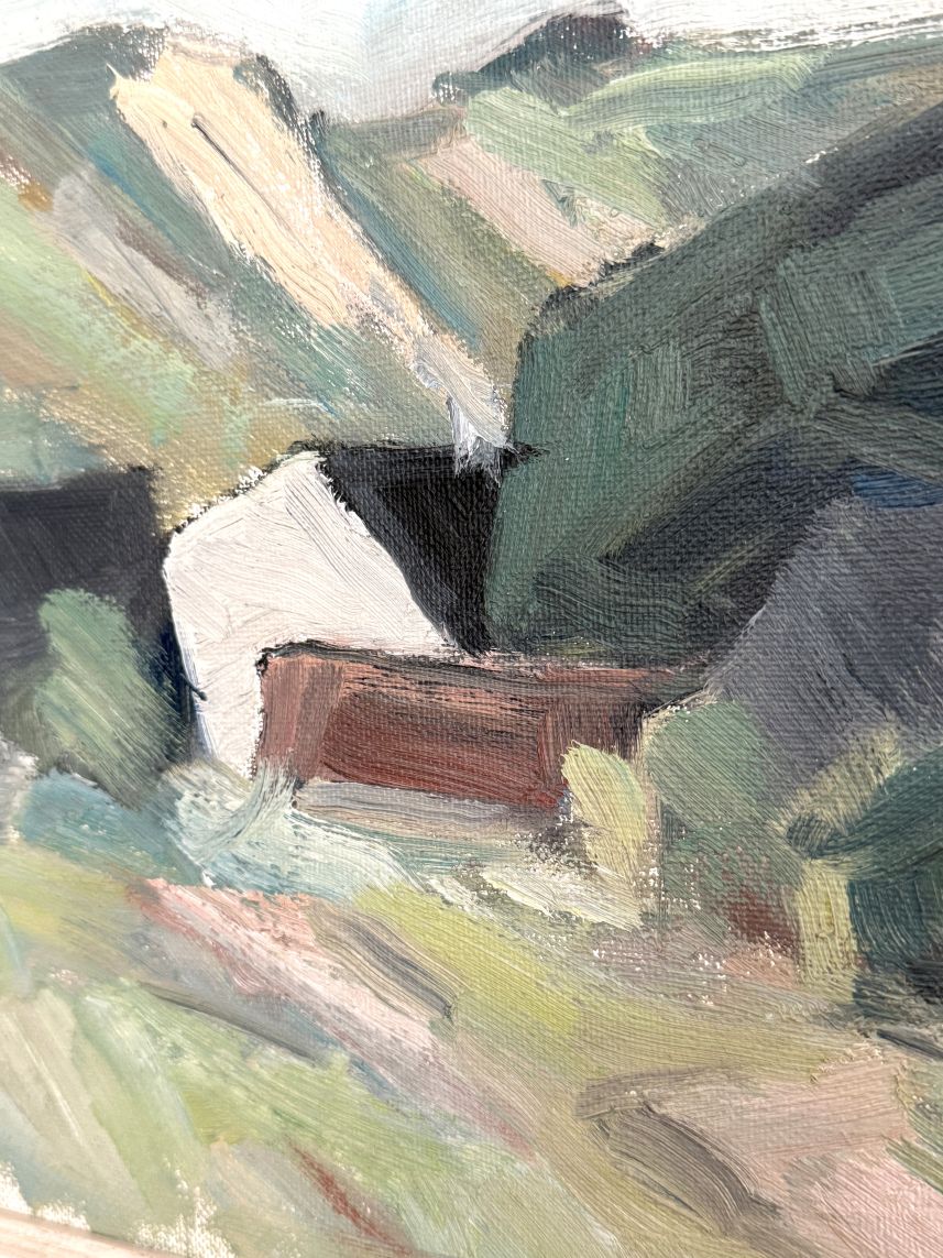 Coast with Houses - Carl Berndtsson - 60 x 43 cm