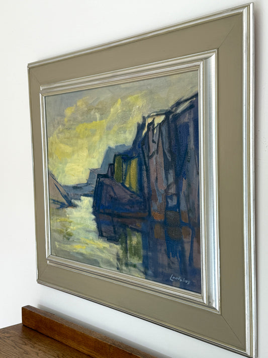 The Lone Cliff - Bertil Landelius (1912-1985) - 70 x 62 cm