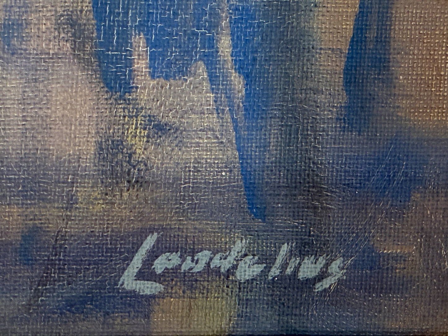The Lone Cliff - Bertil Landelius (1912-1985) - 70 x 62 cm