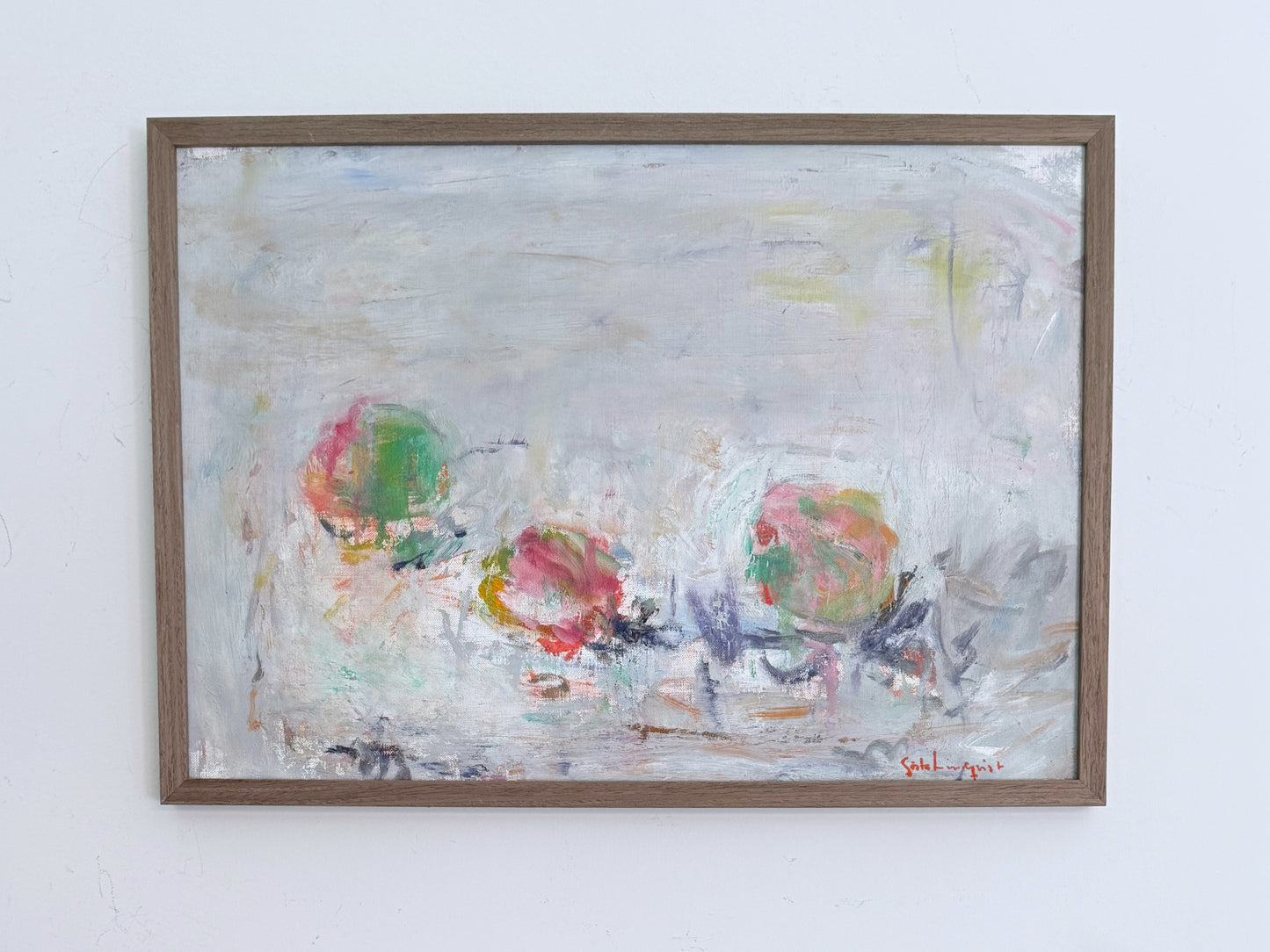 Still Life with Fruits - Gösta Lindqvist - 39 x 53 cm