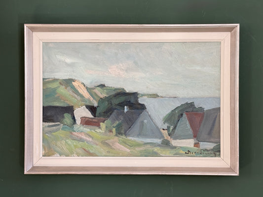 Coast with Houses - Carl Berndtsson - 60 x 43 cm