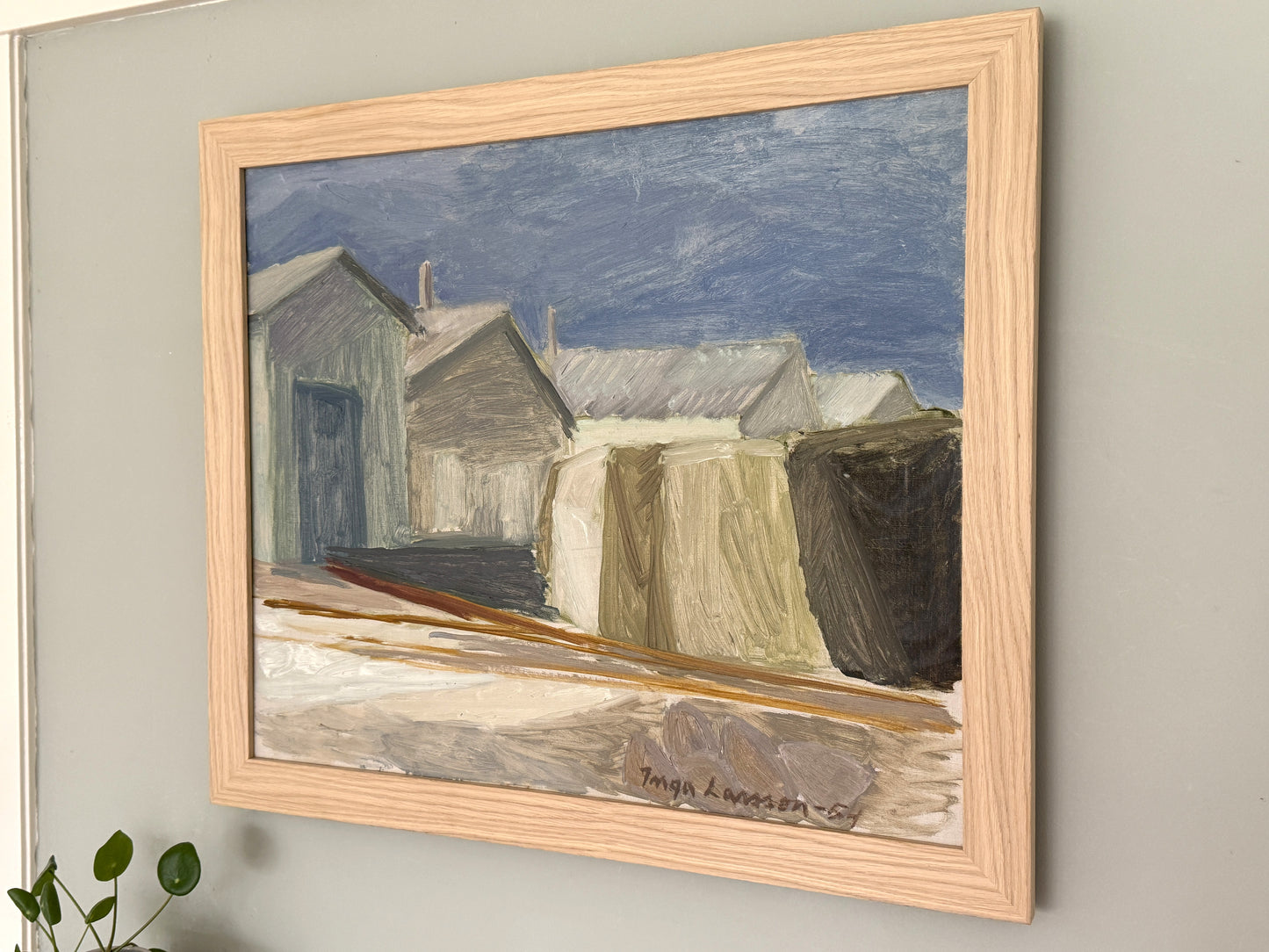 Beach Houses - Inga Larsson - 1954 - 62 x 53 cm