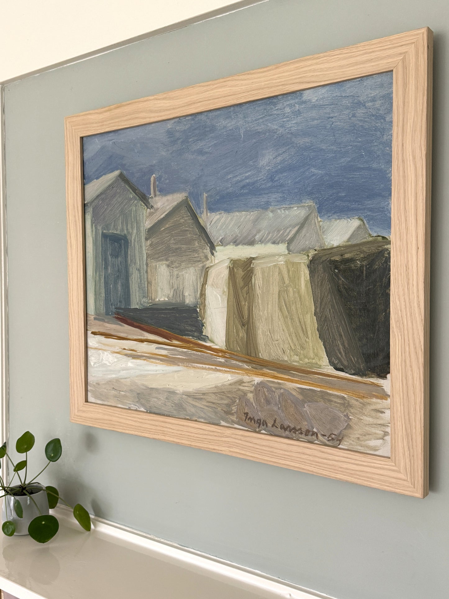 Beach Houses - Inga Larsson - 1954 - 62 x 53 cm