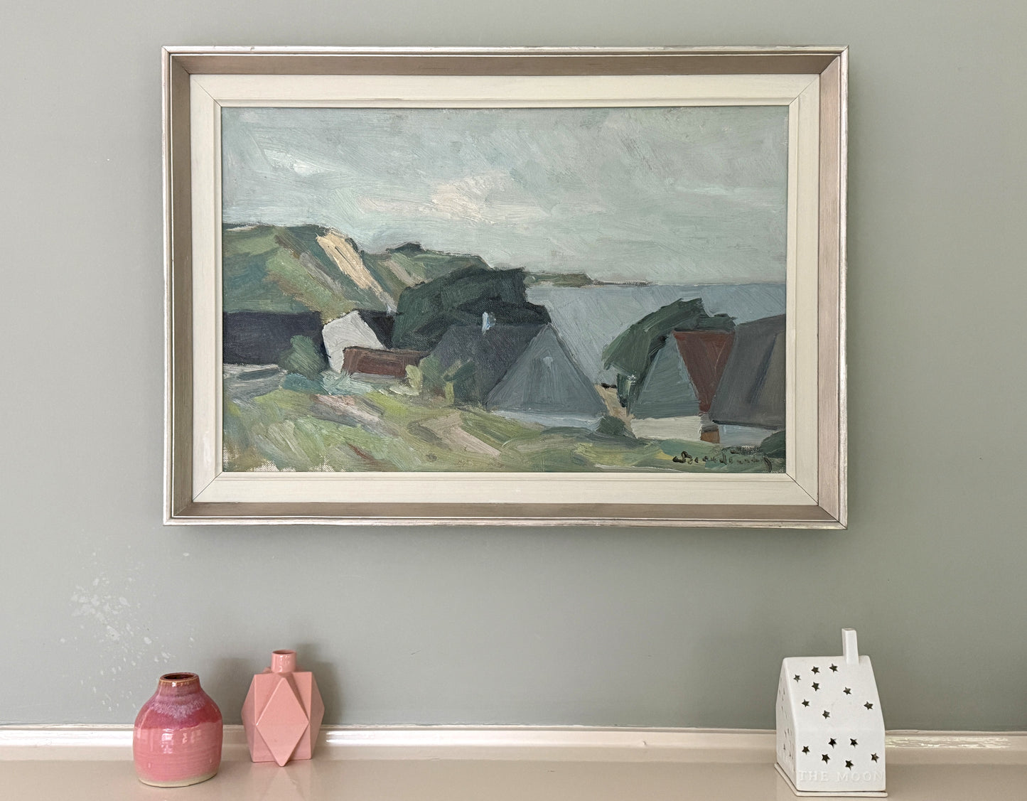 Coast with Houses - Carl Berndtsson - 60 x 43 cm