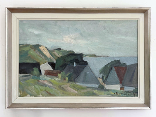 Coast with Houses - Carl Berndtsson - 60 x 43 cm