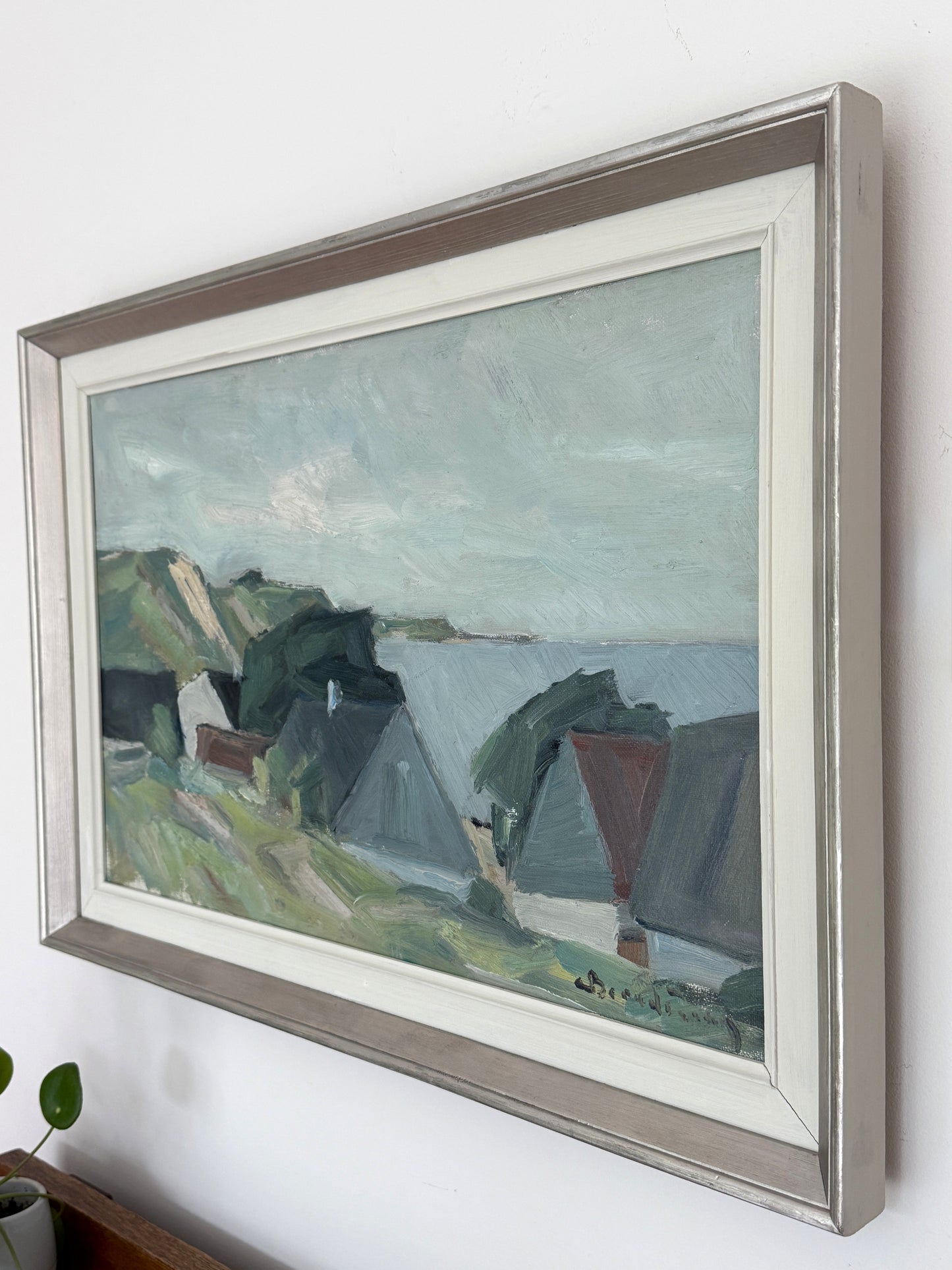 Coast with Houses - Carl Berndtsson - 60 x 43 cm