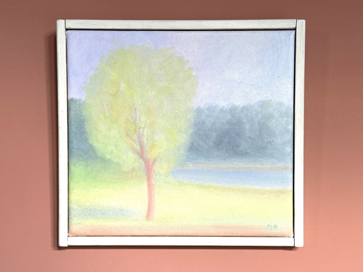 Tree by the Bay - Orvar Bäckner – 1970s – 20 x 22 cm