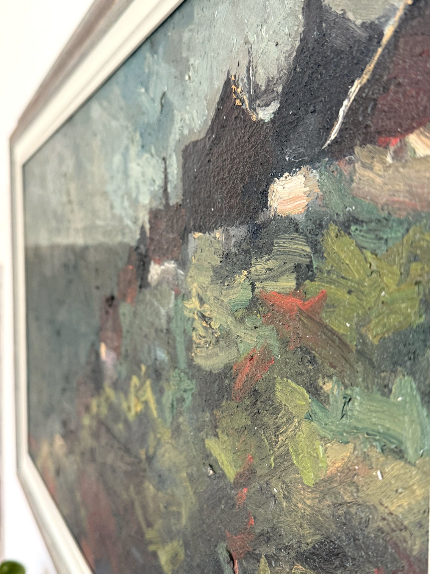 Village on a Cliff - 86 x 54 cm