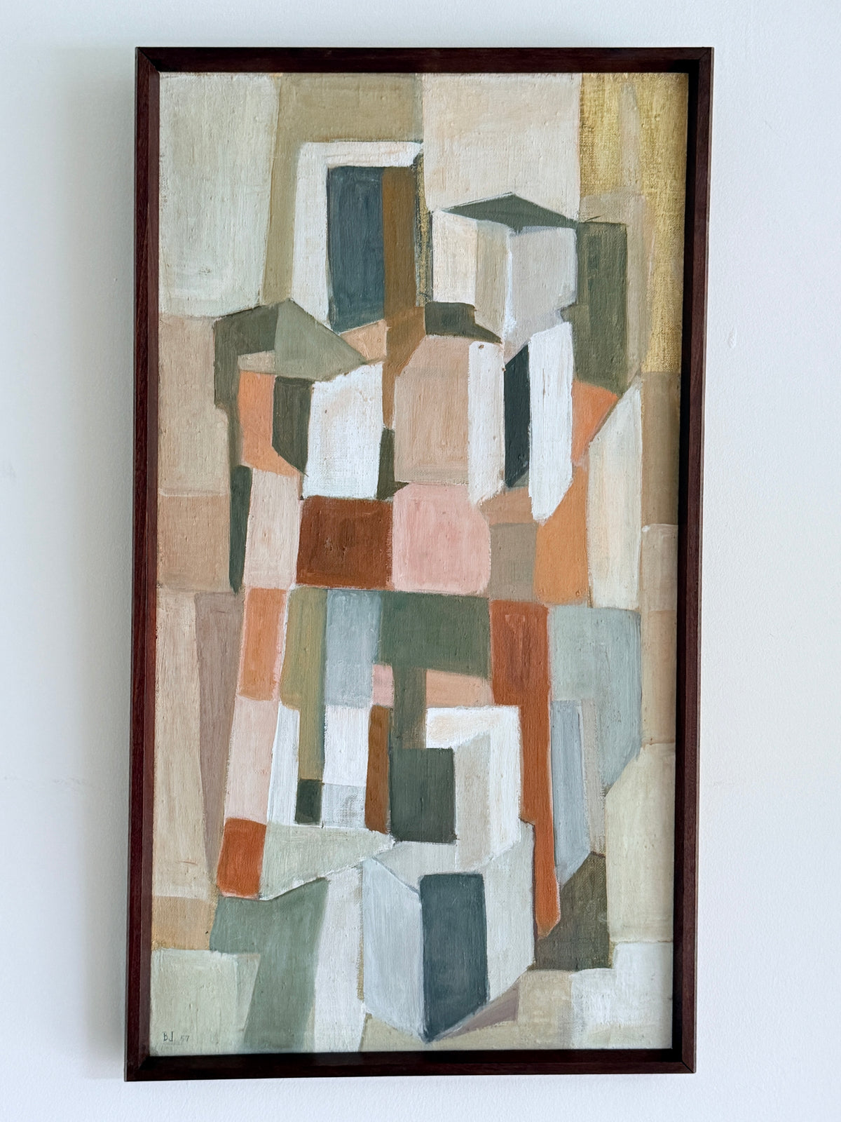 Geomatric Pastels —  Barbro Jonasson Jönsson — attributed, 1957 —  67 x 37 cm