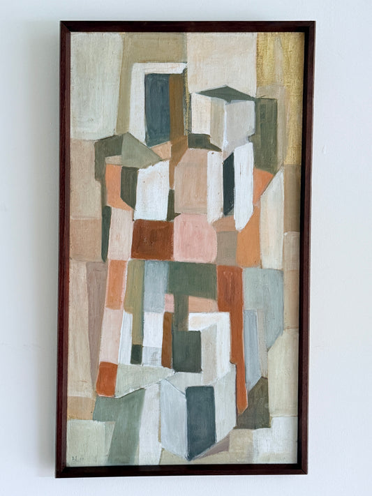 Geomatric Pastels —  Barbro Jonasson Jönsson — attributed, 1957 —  67 x 37 cm