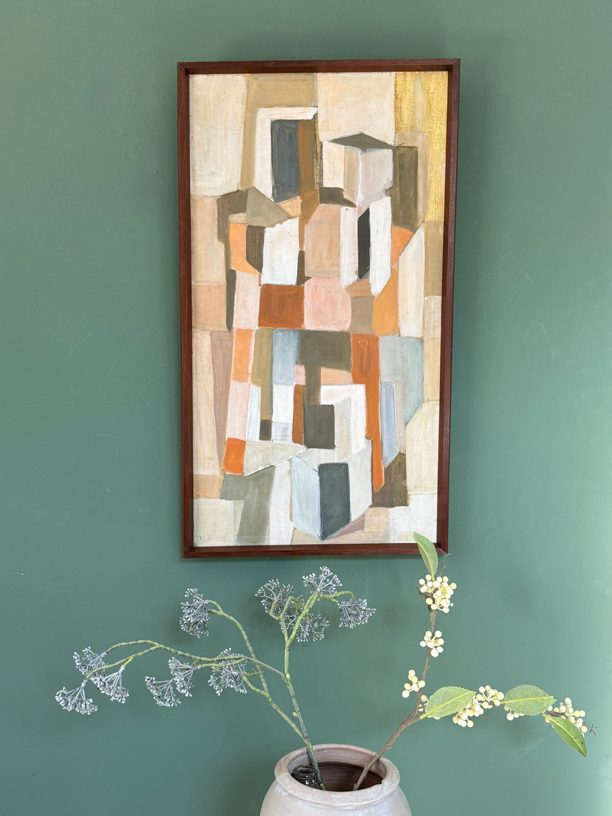 Geomatric Pastels —  Barbro Jonasson Jönsson — attributed, 1957 —  67 x 37 cm