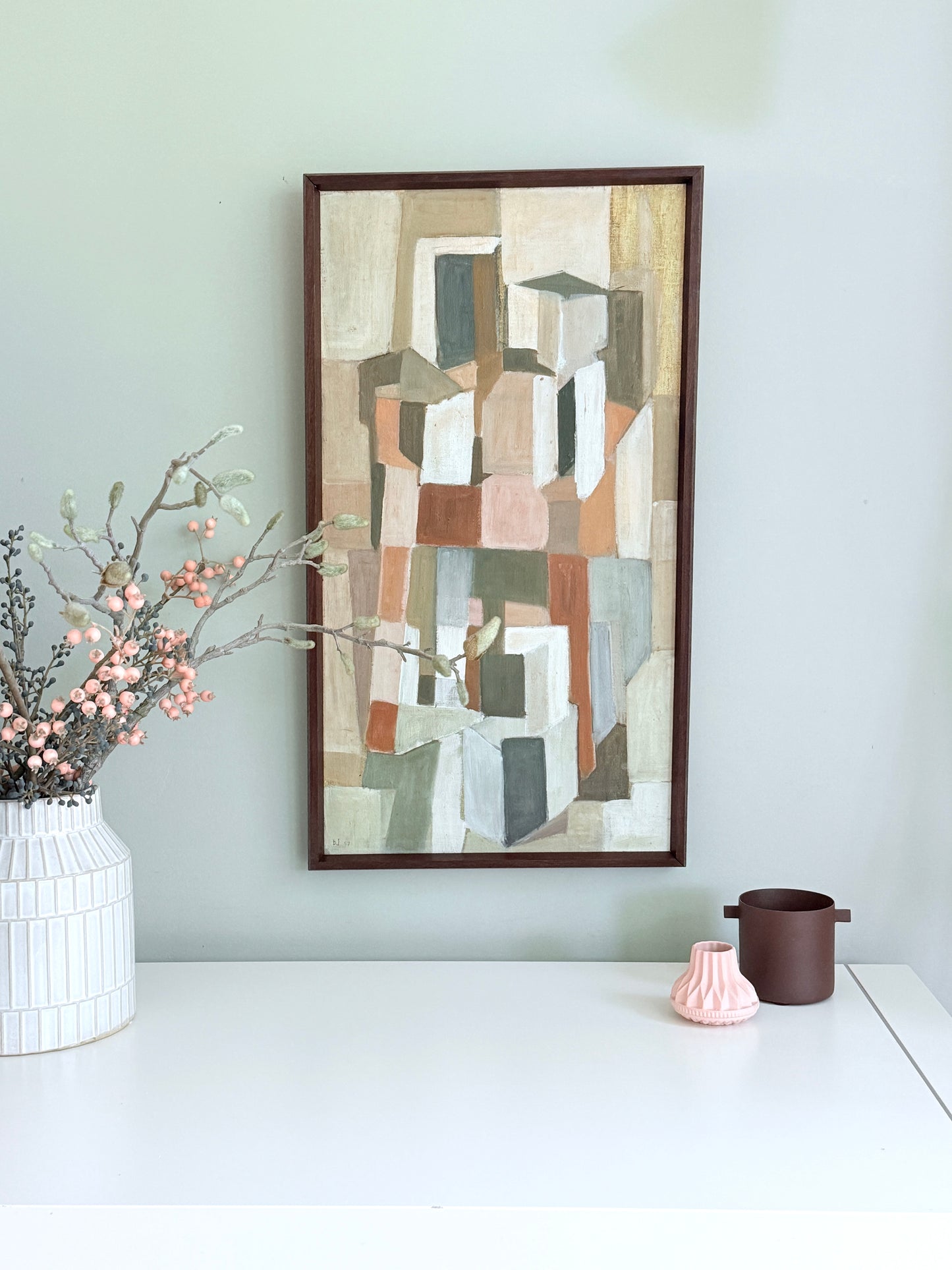 Geomatric Pastels —  Barbro Jonasson Jönsson — attributed, 1957 —  67 x 37 cm