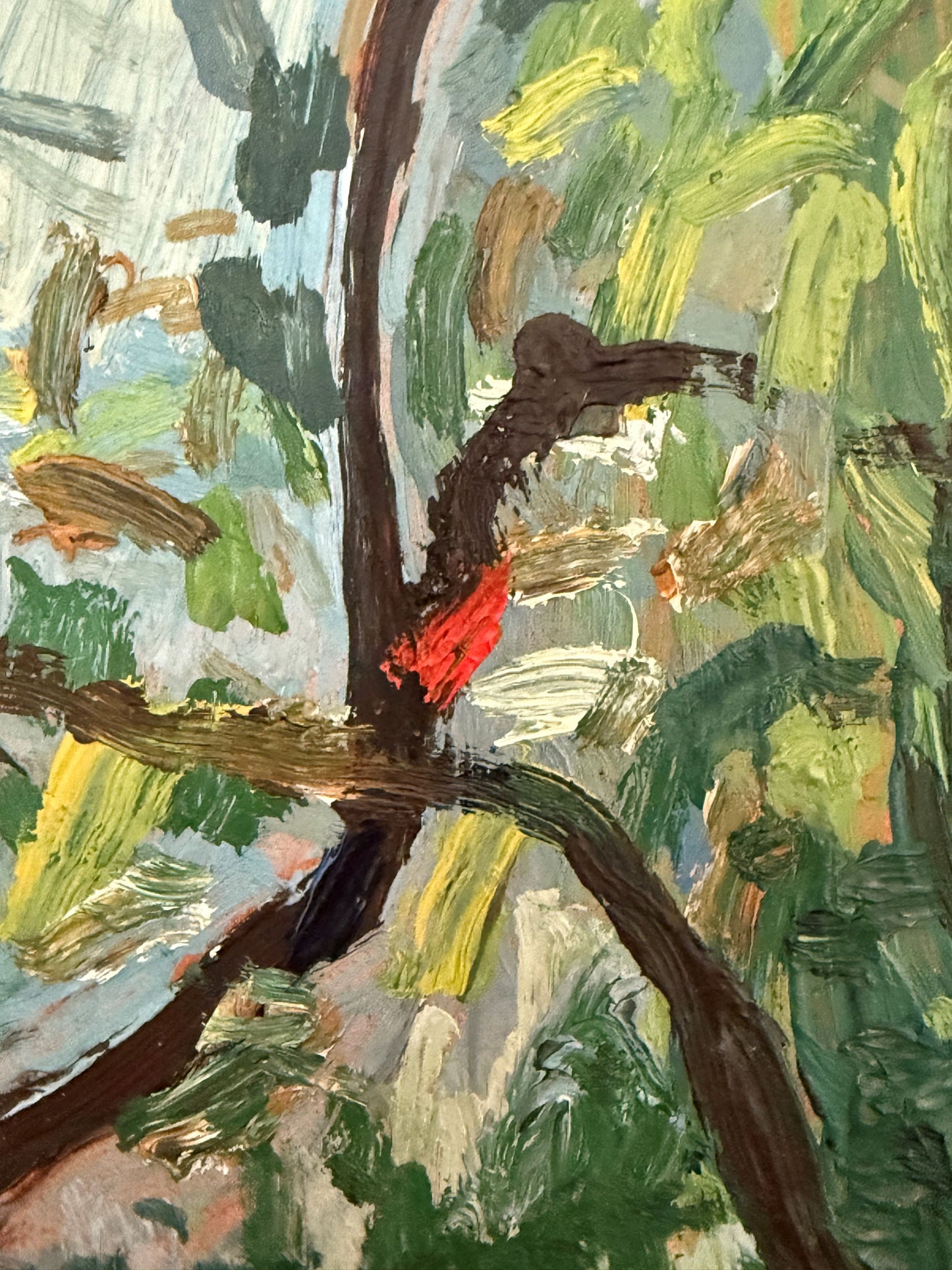 Colorful Branches – +/- 1950s - 52 x 35.5 cm