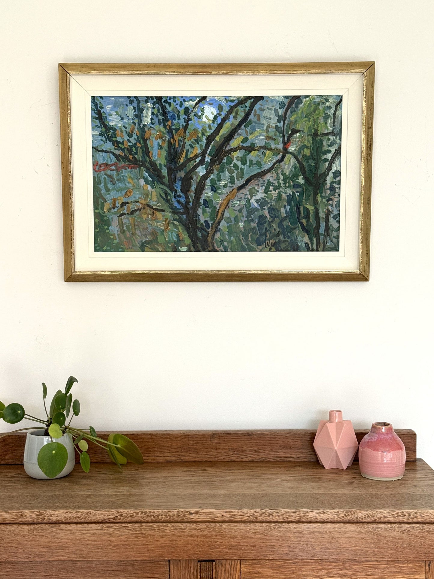 Colorful Branches – +/- 1950s - 52 x 35.5 cm