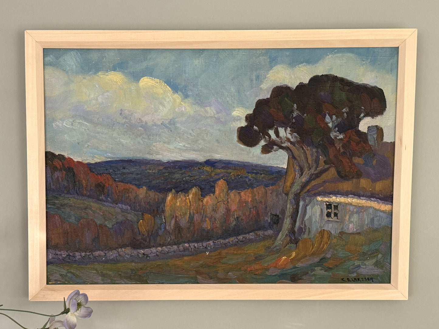 The Lone Tree – 1920s - Carl Oscar Larsson - 52x70 cm